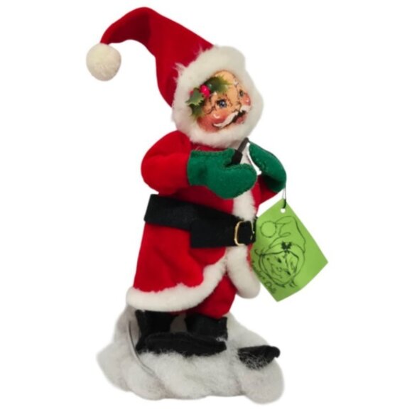 Annalee Dolls Mobilitee 1960s Vintage Santa Claus with Stick Christmas Decor - Picture 4 of 7